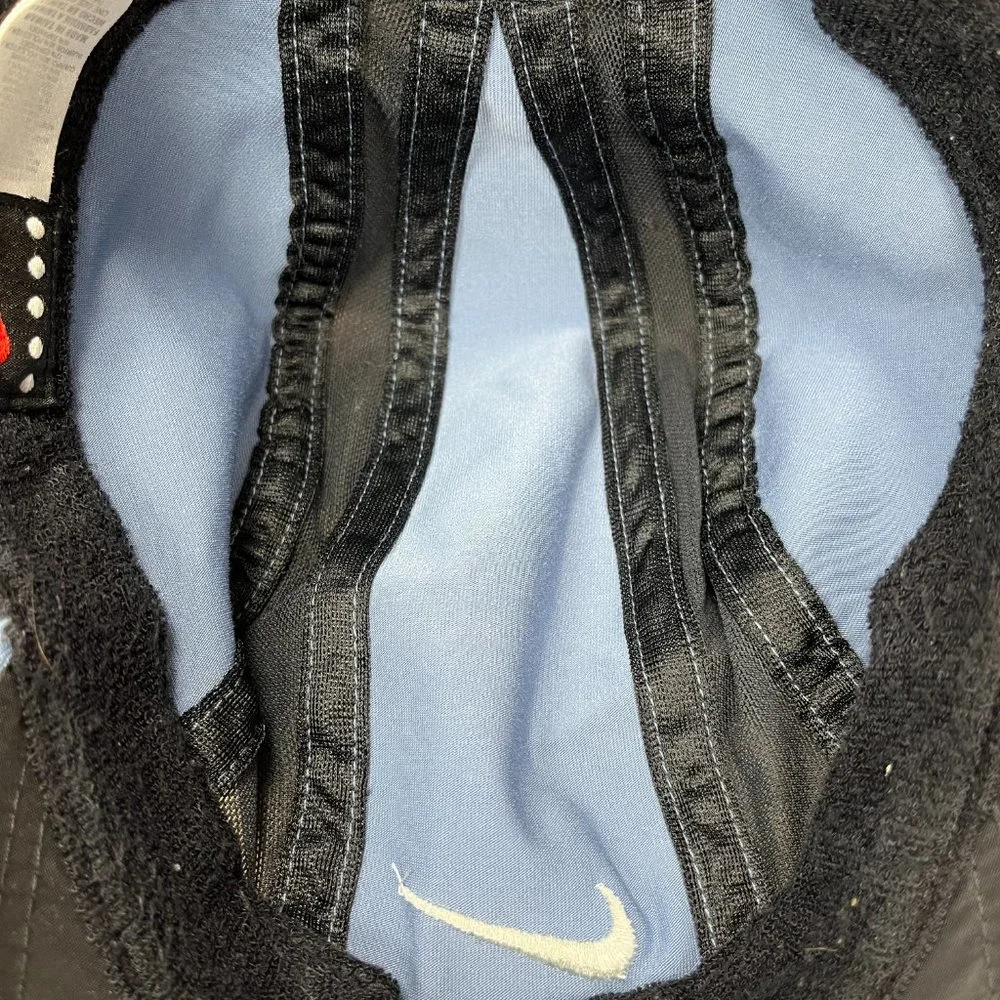 Nike Running Cap Hat Blue Adjustable Strapback One Size Swoosh Just Do It - Picture 7 of 10